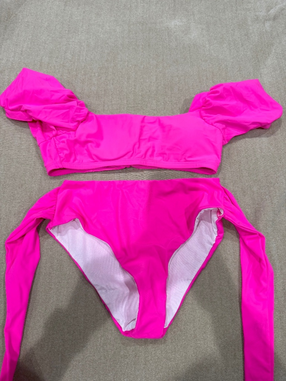 Tie ruffle bikini